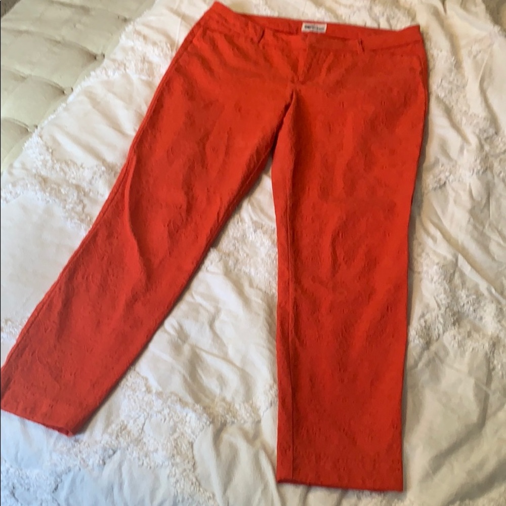 Orange Textured Old Navy Pixie Pants - image 3